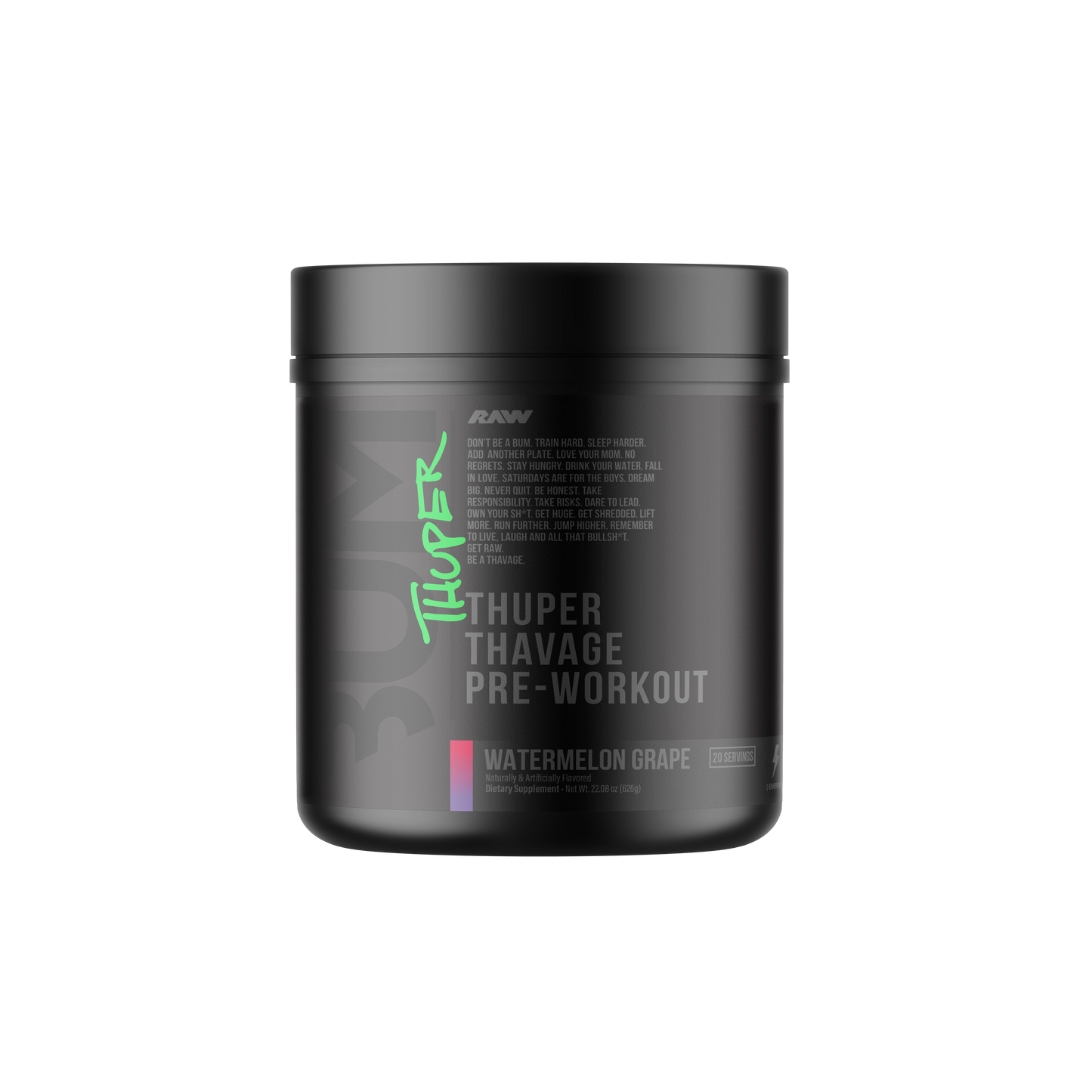 CBUM THUPER THAVAGE HIGH STIM PRE-WORKOUT