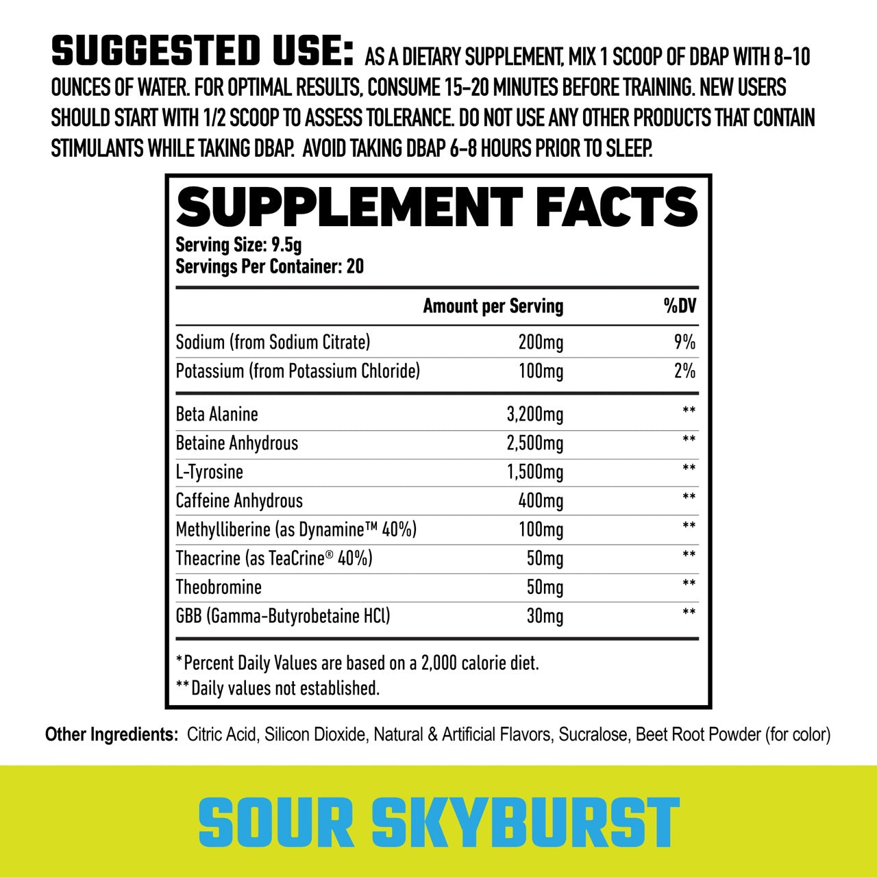 DBAP // HIGH-STIM PRE-WORKOUT