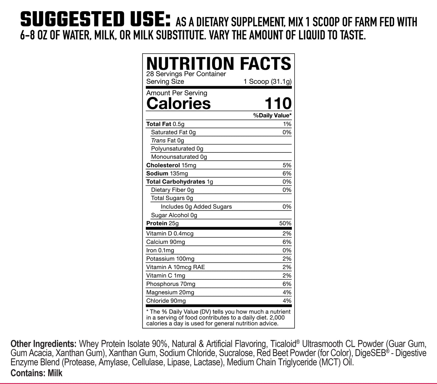 FARM FED // GRASS-FED WHEY PROTEIN ISOLATE