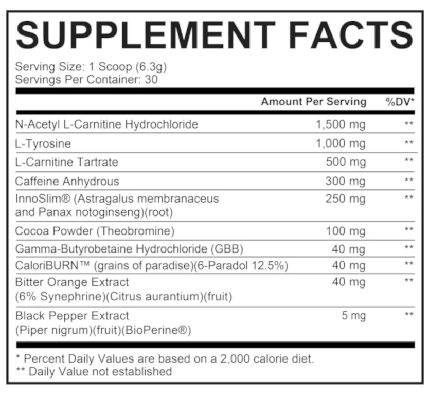 212 THERMO // POWDERED FAT BURNER