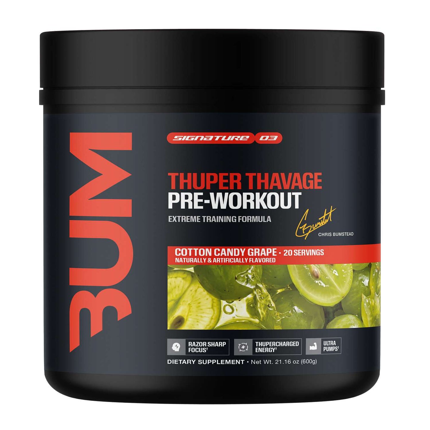 CBUM THUPER THAVAGE HIGH STIM PRE-WORKOUT